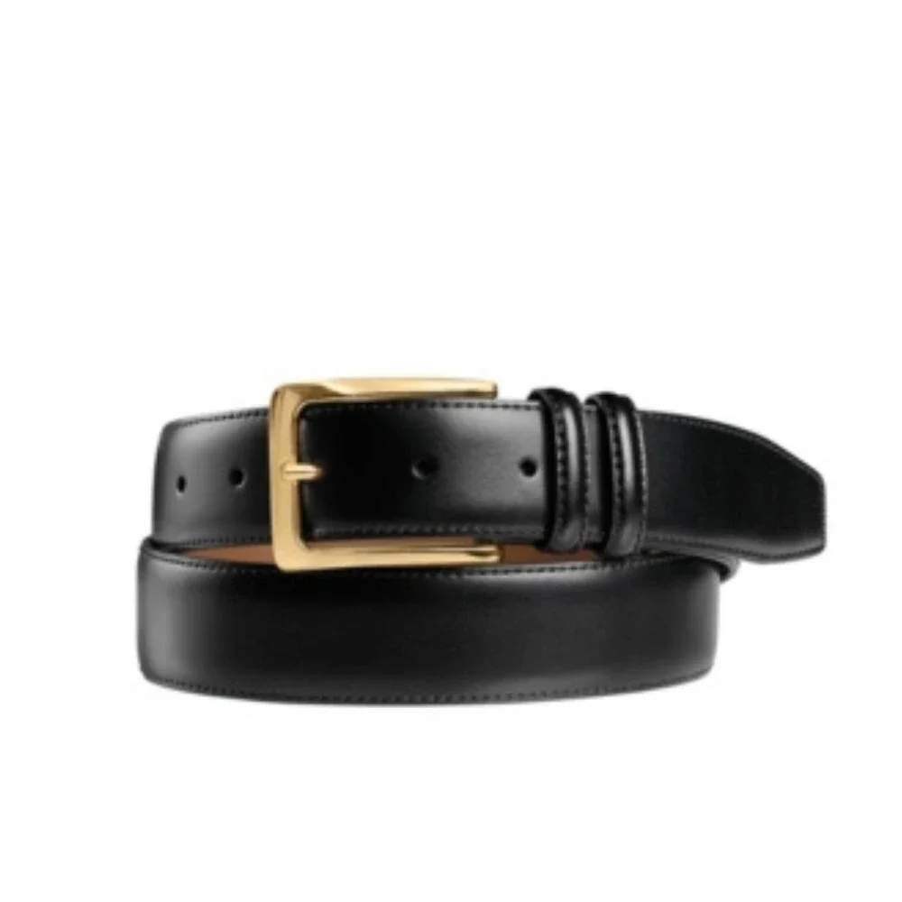 Johnston & Murphy Smooth Basic Belt TMW_8BH1_02 Mens 36 Black Leather GBO3172
